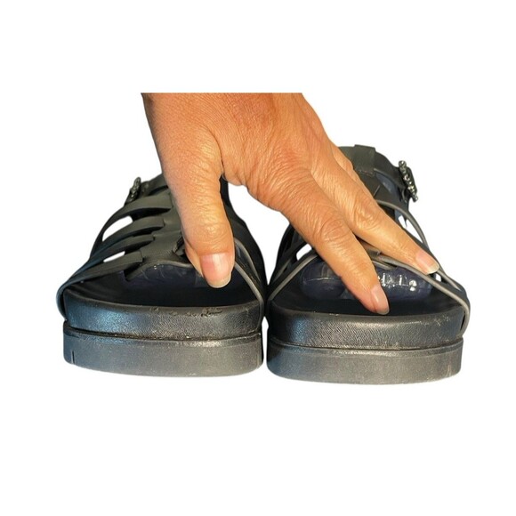 Sam & Libby Women's Black Size 9.5 Chunky Abigail Fisherman Footbed Sandal - Picture 8 of 16